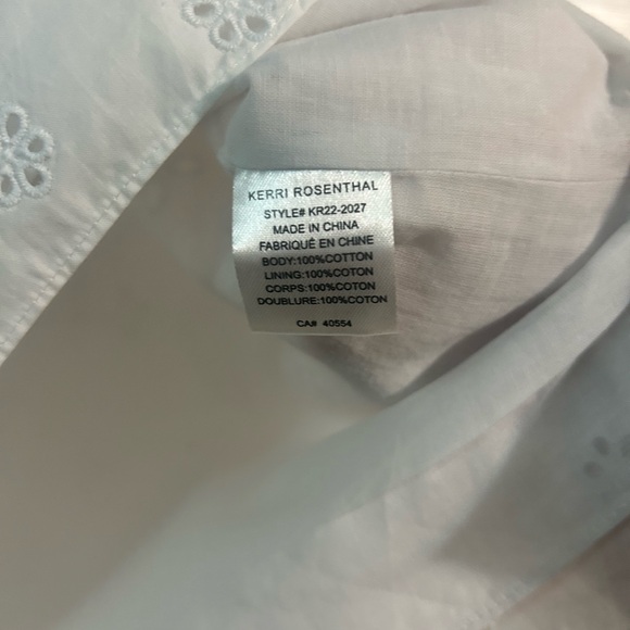 Elegant White Eyelet Blouse - Picture 3 of 3